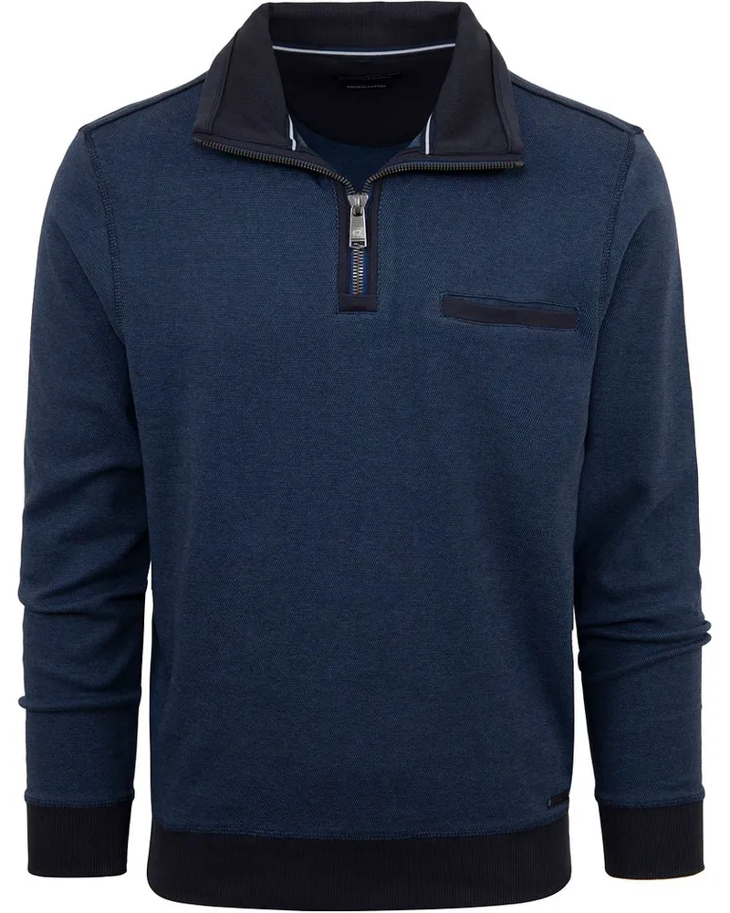 CasaModa Halfzip Pullover Blau Blau