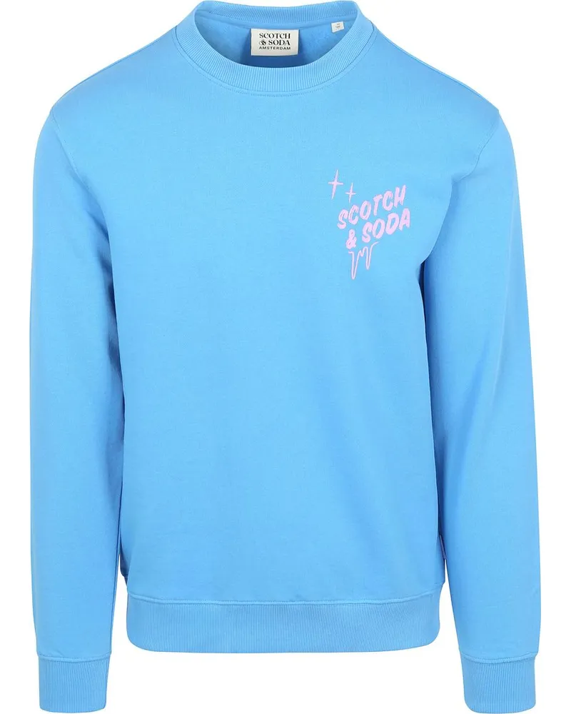 Scotch&Soda Pullover Druck Blau Blau