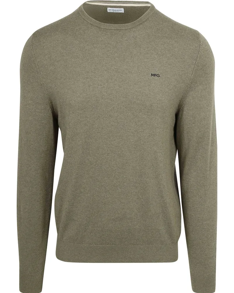 McGregor Pullover Cotton Cashmere Olivine Grün