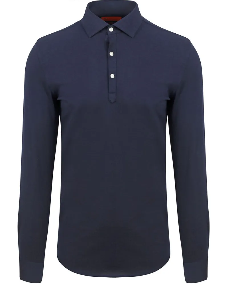 Suitable Camicia Poloshirt Navy Dunkelblau