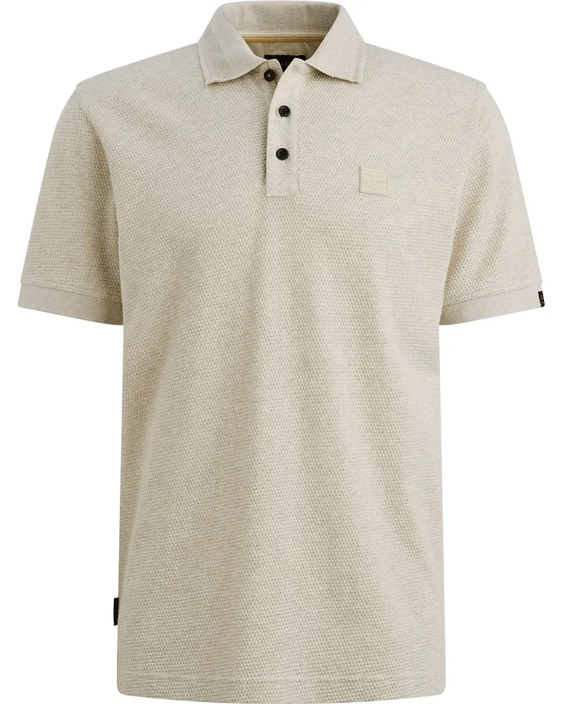 PME Legend Poloshirt Popcorn Jersey Ecru Beige