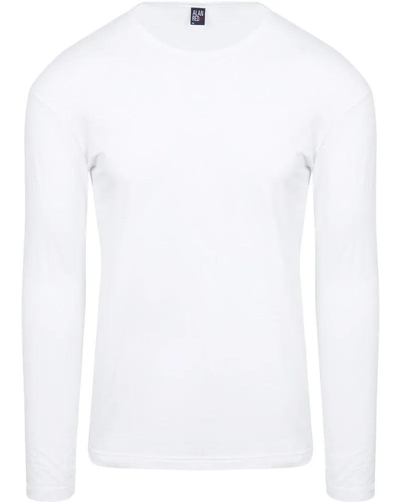 Alan Red T-Shirt Longsleeve Olbia Weiß