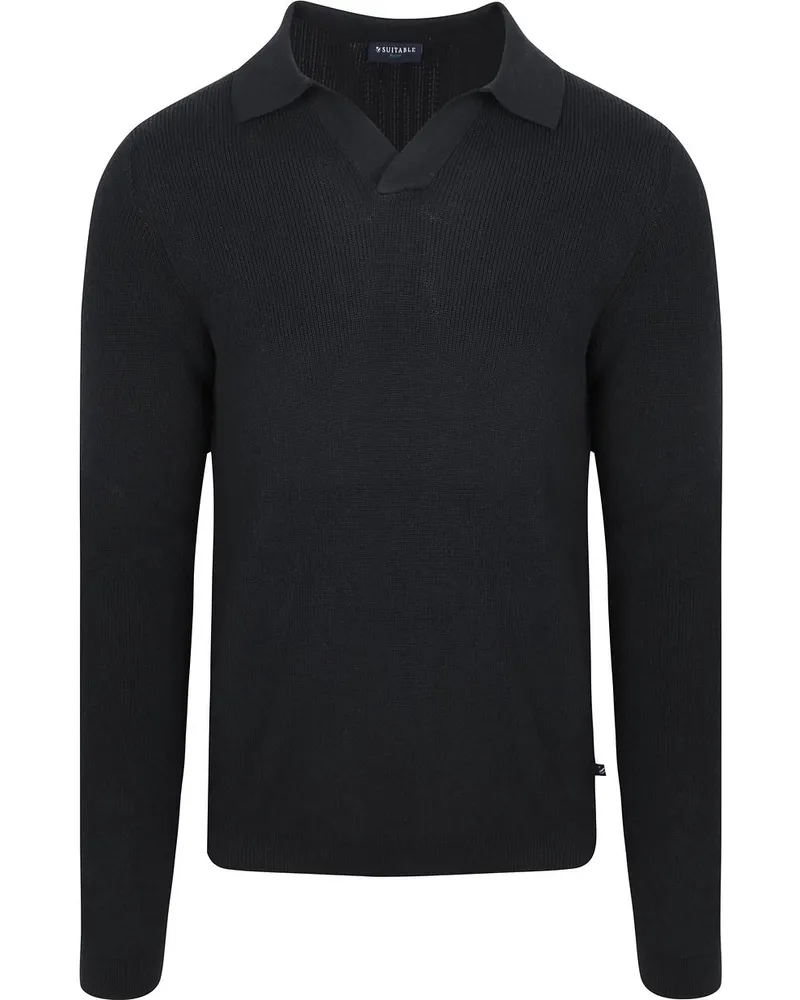 Suitable Strick-Pullover Riva Knit Marine Dunkelblau
