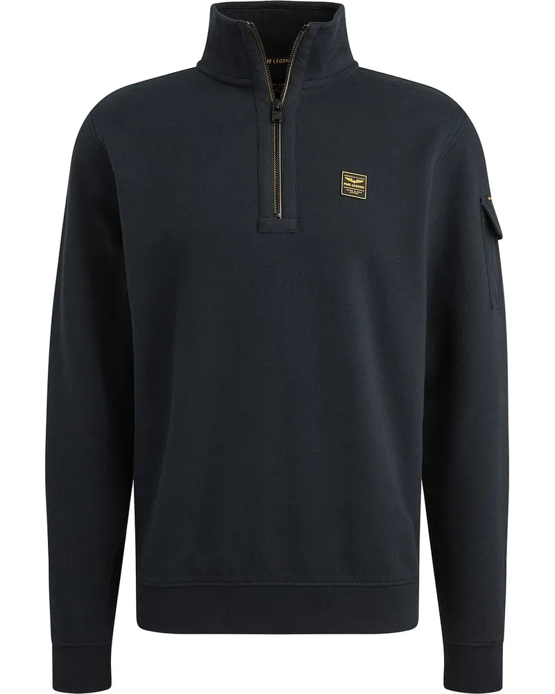 PME Legend Half Zip Sweater Interlock Jersey Navy Dunkelblau
