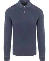 Marc O'Polo Langarm - Longsleeve Poloshirt Terry Cloth Dunkelblau Dunkelblau