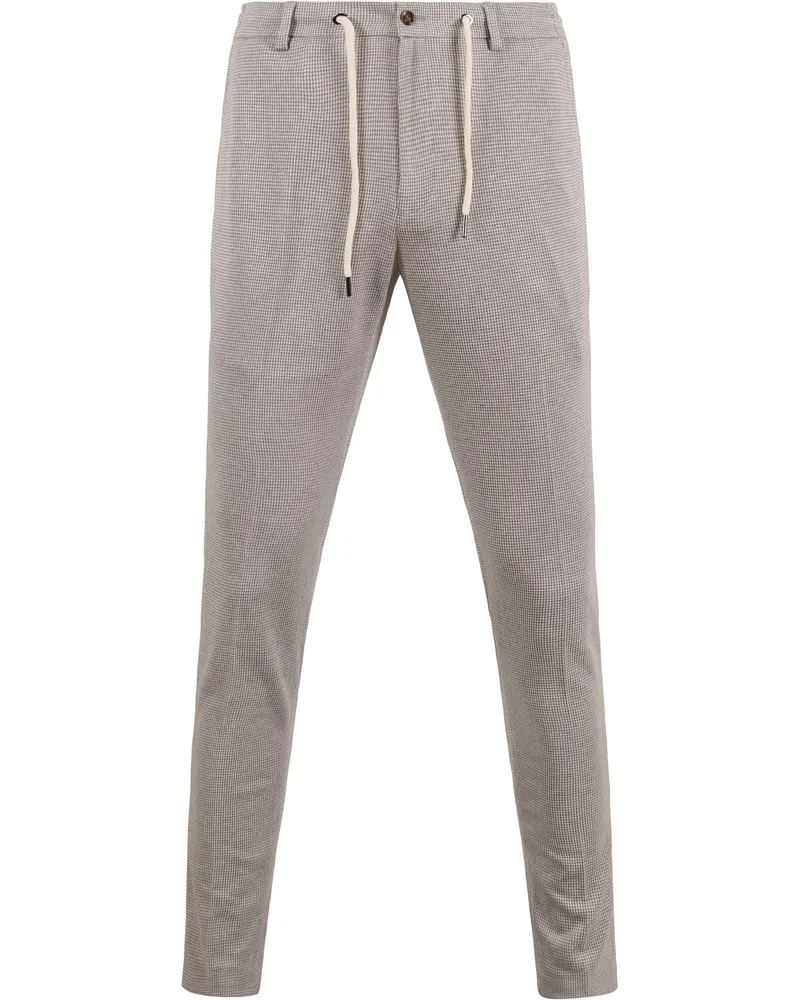 Suitable Pantalon Jersey Pied De Poule Beige Beige
