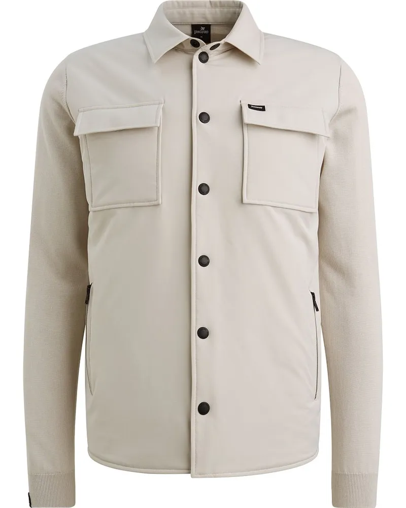 Vanguard Hemdsjacke Beige Wollweiß