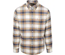Flanell Hemd Karos Beige