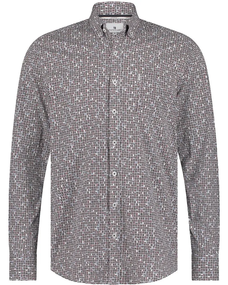 State of Art Hemd Druck Multicolour Violett