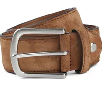 Ledergürtel Wildleder Cognac