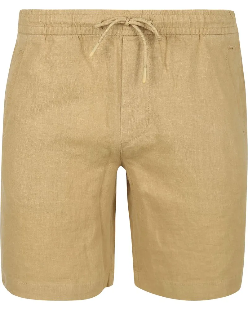 Suitable Leinen Beach Shorts Beige Beige