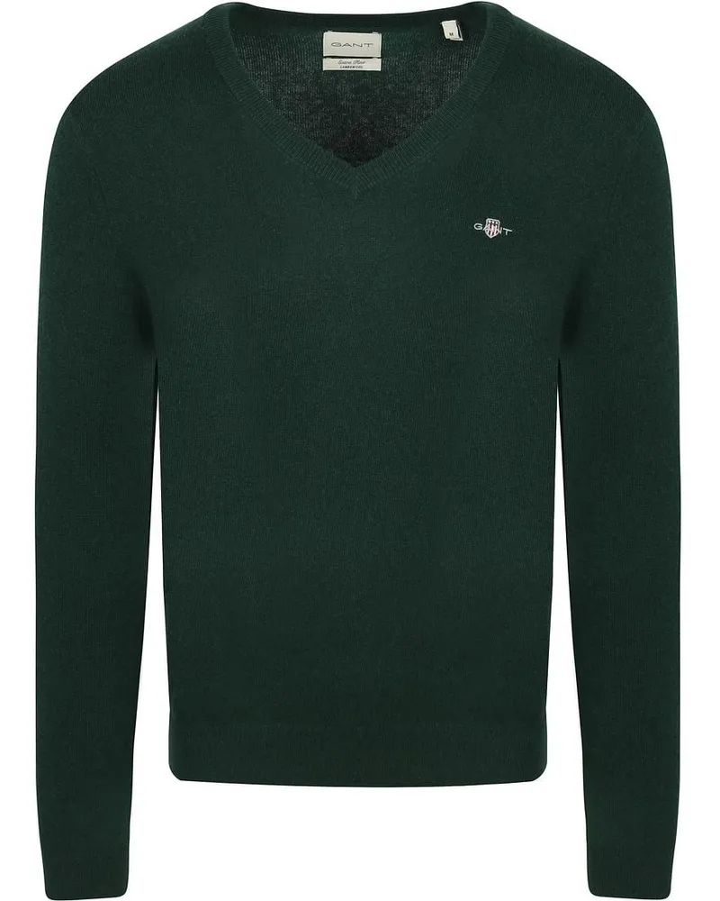 Gant Pullover V-Ausschnitt Wool Blend Dunkelgrün Dunkelgrün