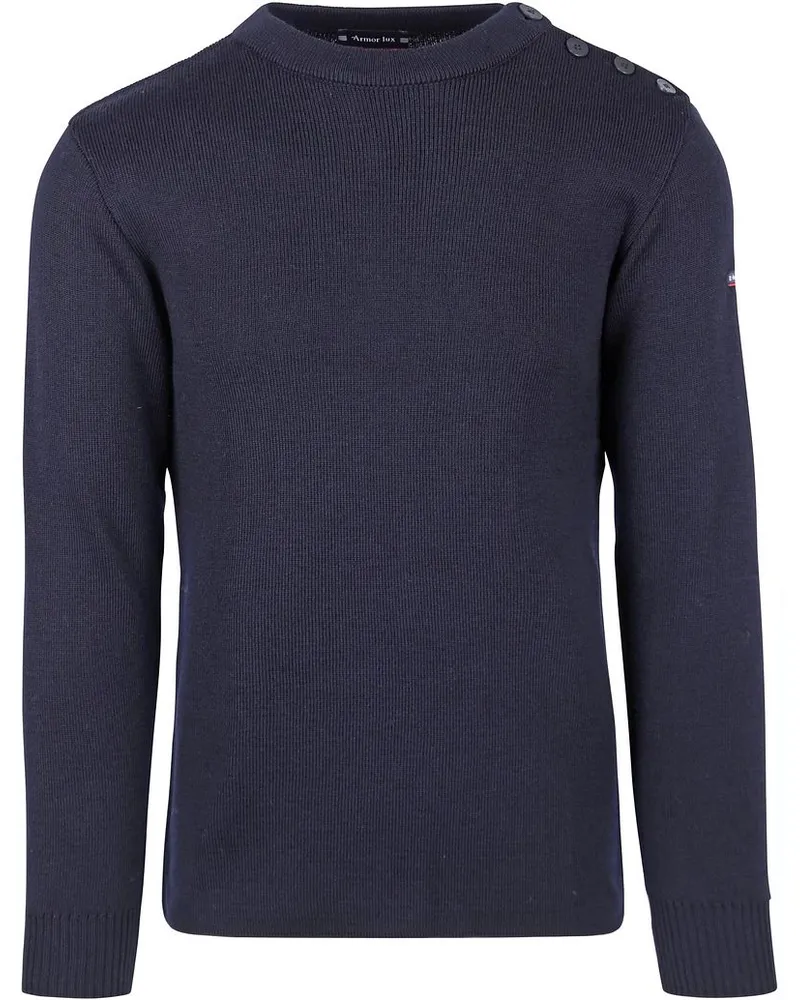Armor-Lux Fouesnant Pullover Wolle Navy Dunkelblau