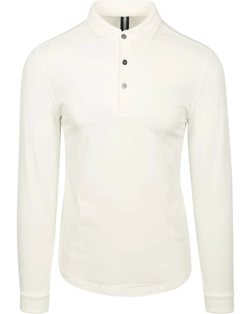 Profuomo Longsleeve Polo Off White Weiß