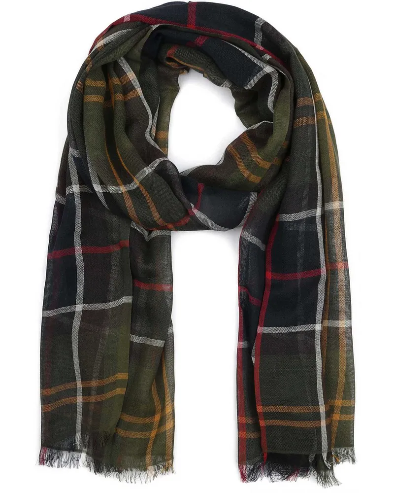 Barbour Schal Summer Welton Army Dunkelgrün
