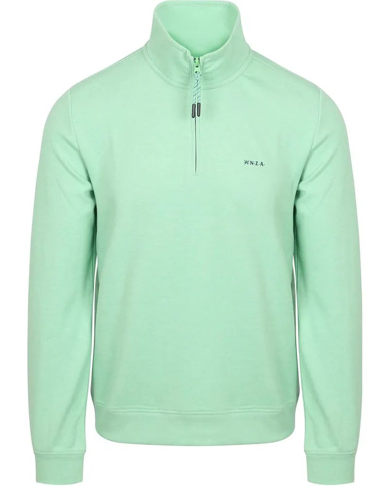 New Zealand Auckland NZA) Sweatshirt Halfzip Cesar Jade Green Grün