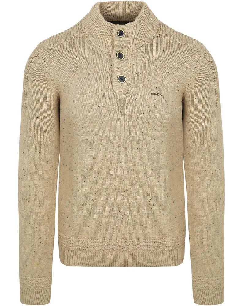 New Zealand Auckland NZA) Pullover Mocker Conor Melange Warm Beige Beige