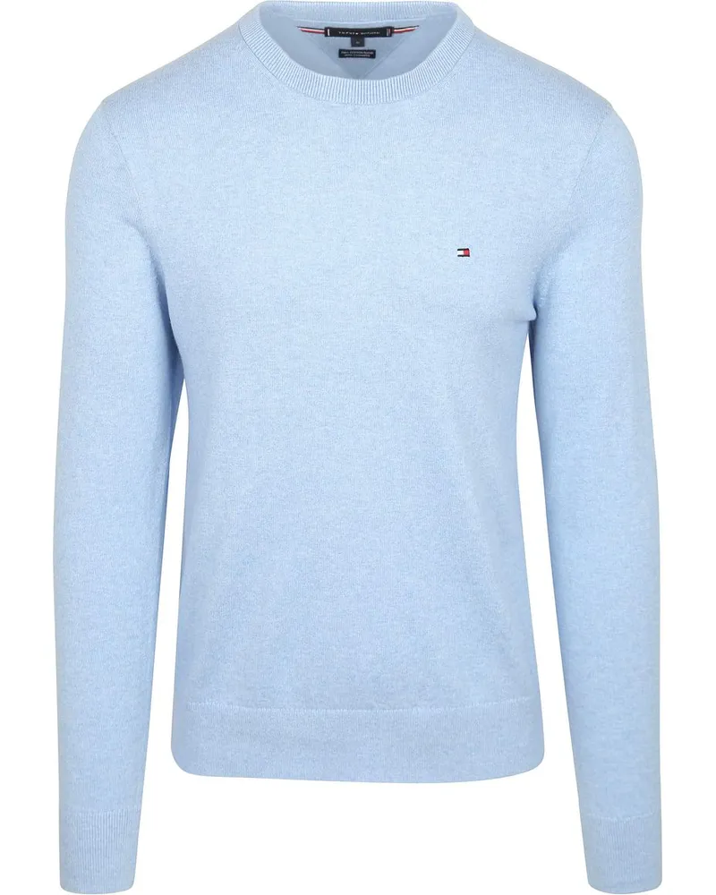 Tommy Hilfiger Pullover Cotton Kaschmir Hellblau Hellblau
