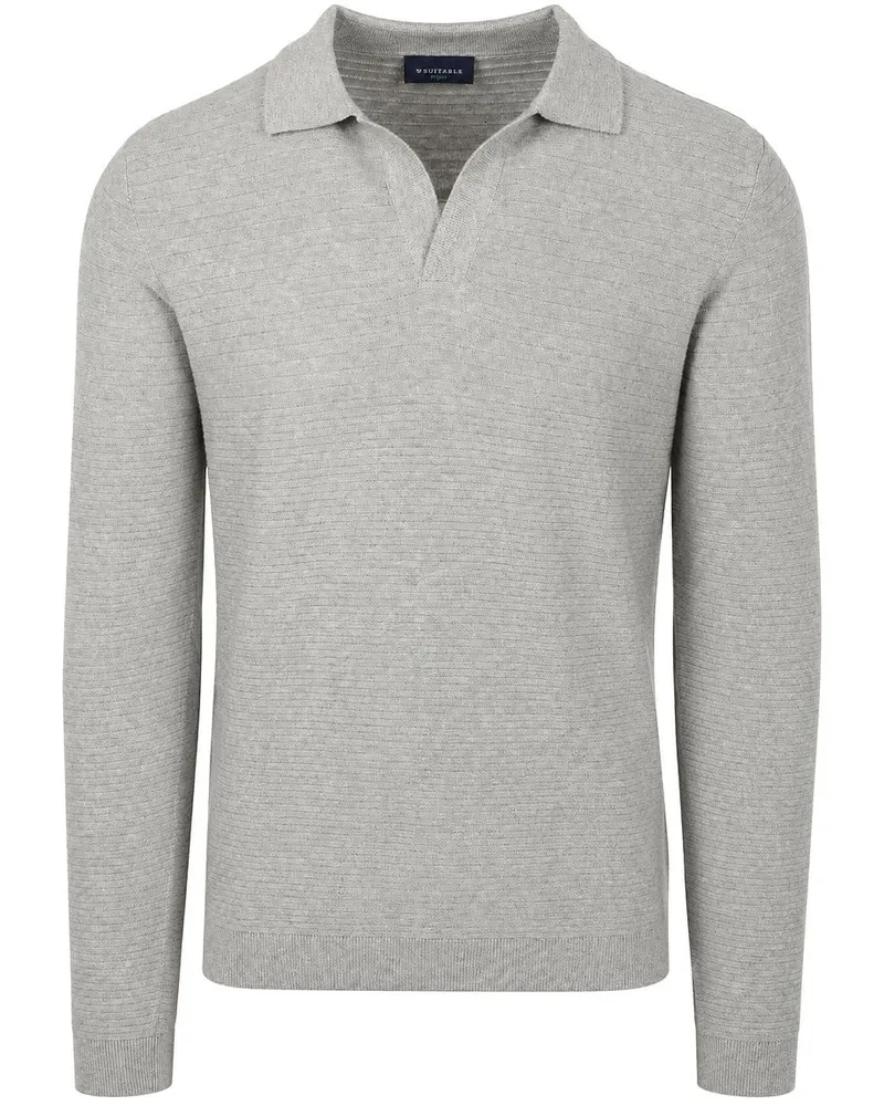 Suitable Pullover Riva Needle Grau Grau