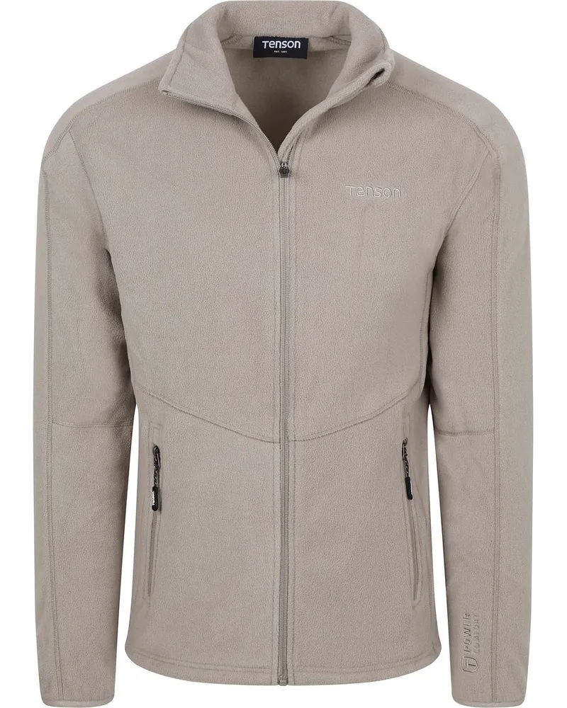 Tenson Fleece Jacke Miracle Taupe Grau