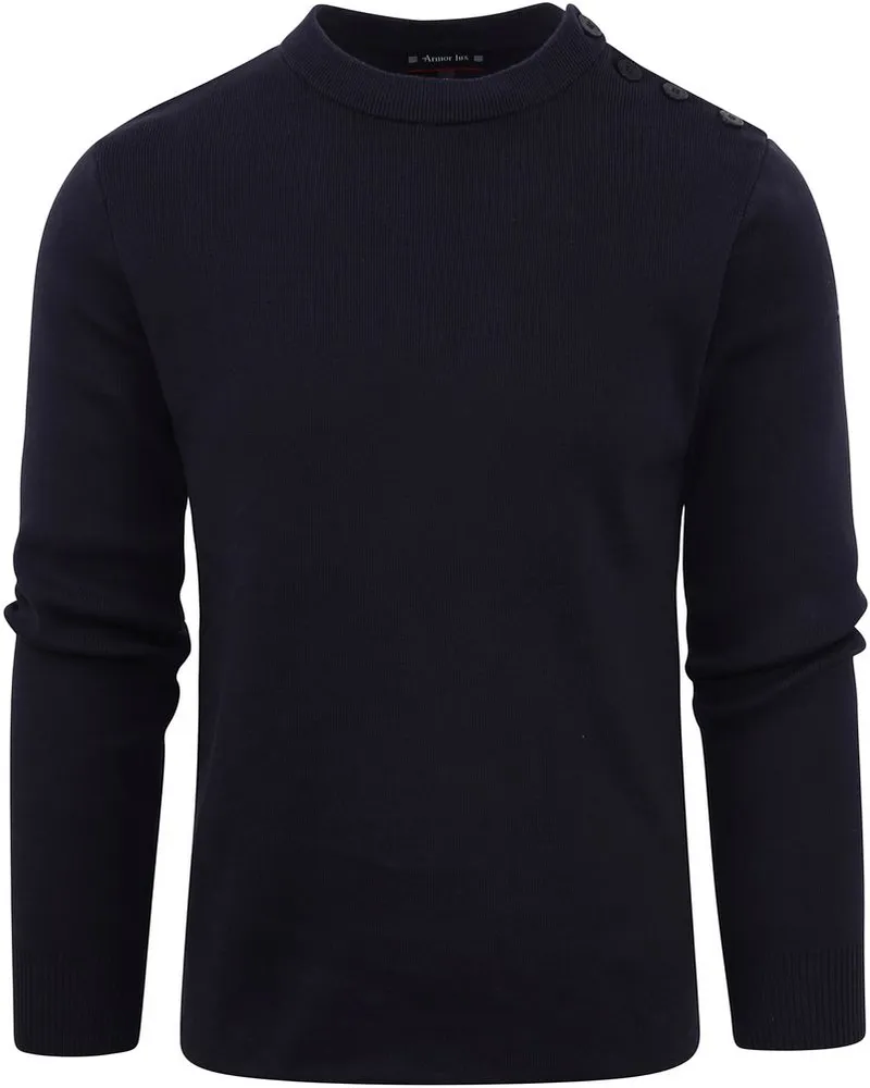 Armor-Lux Groix Pullover Streifen Navy Dunkelblau