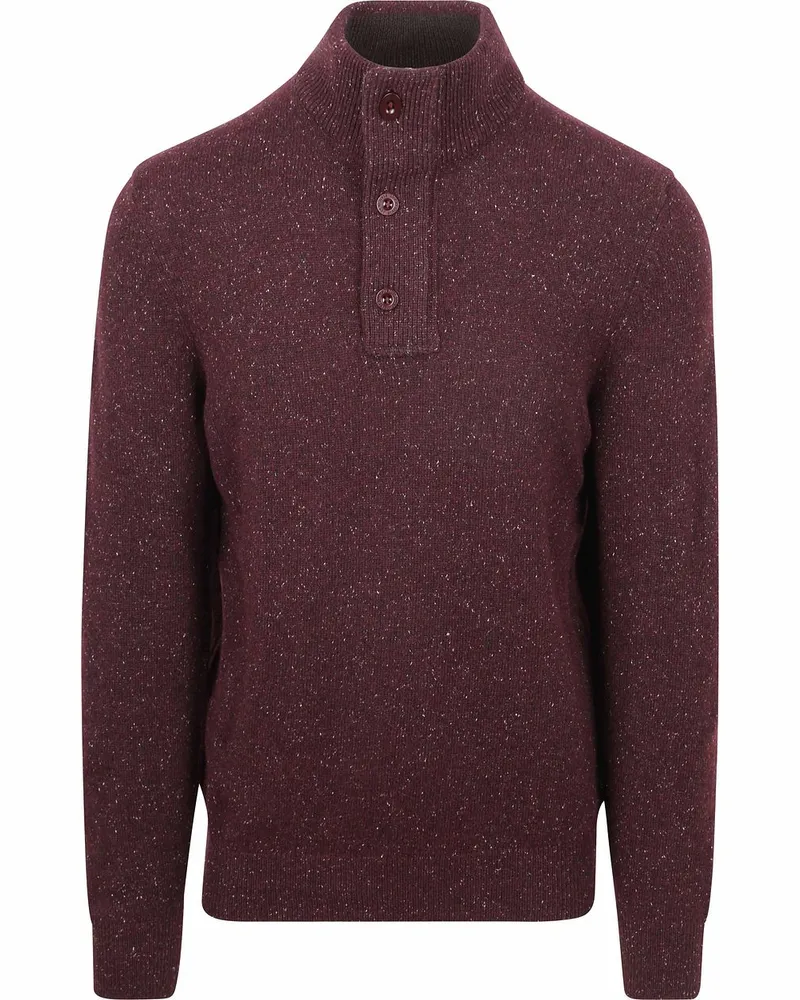 State of Art Mocker Pullover Melange Bordeaux Rot