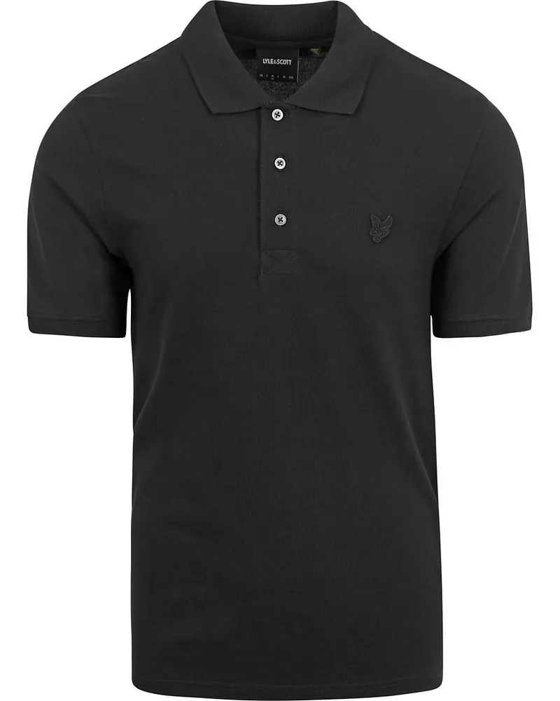 Lyle & Scott Tonal Eagle Polo Schwarz Schwarz