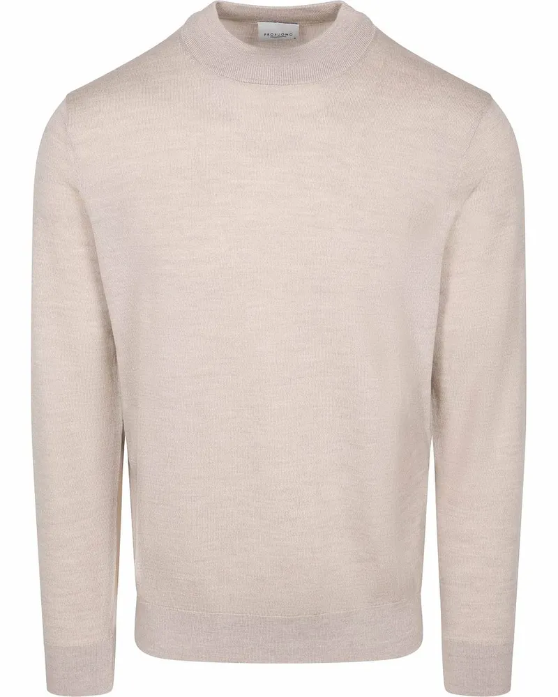 Profuomo Turtleneck Merino Pullover Beige Beige