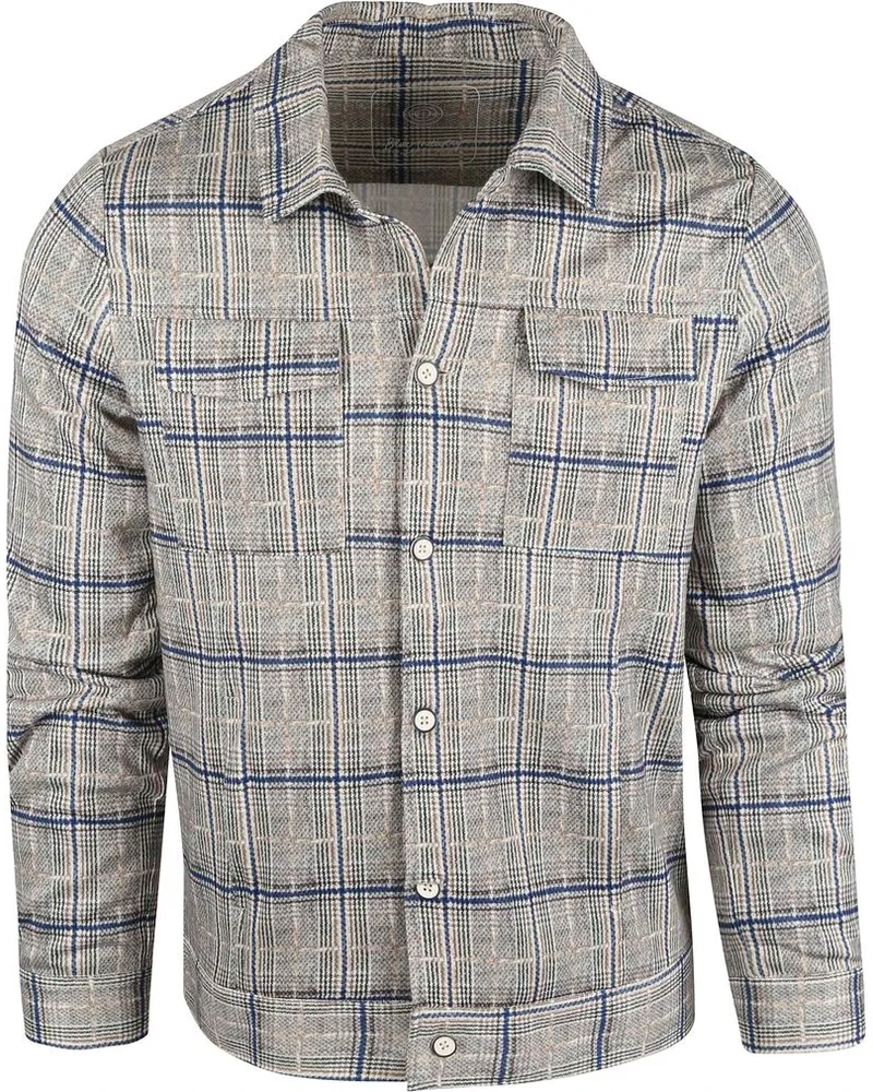 Blue Industry Overshirt Kariert Beige Beige