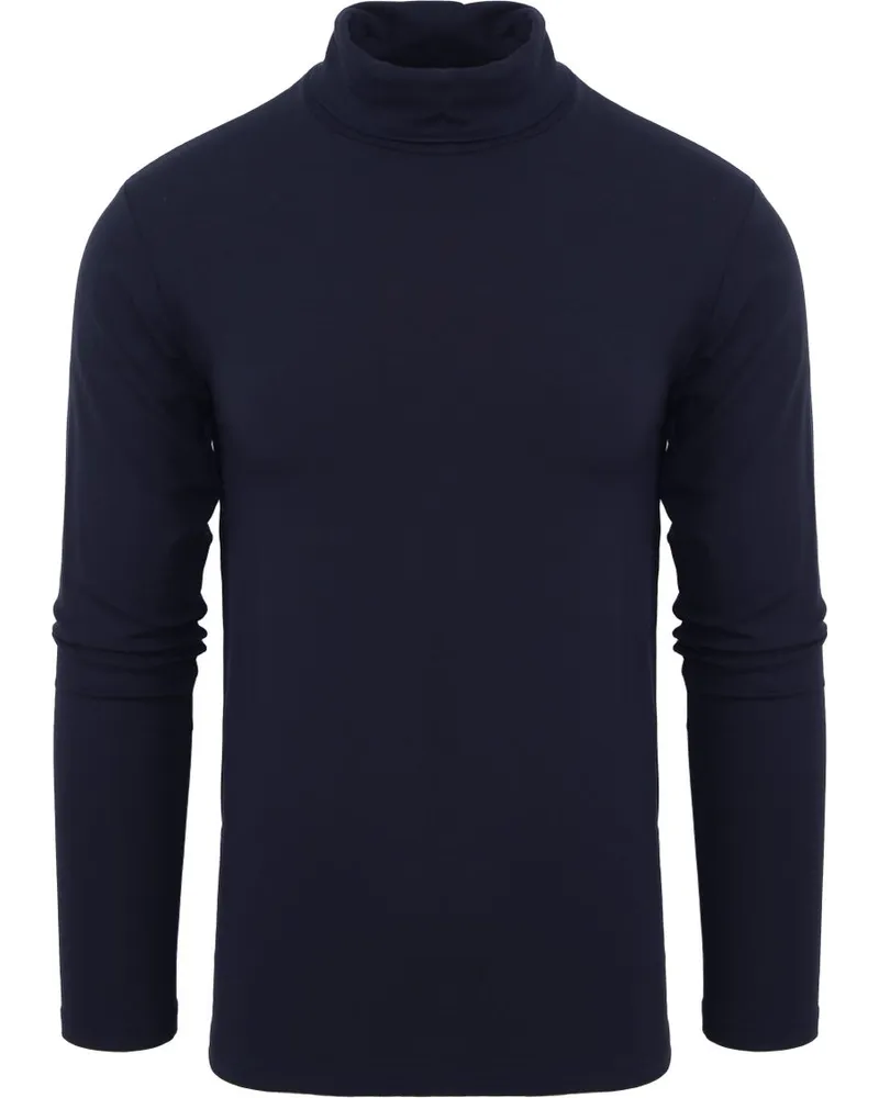 Alan Red Milton Rollkragen Longsleeve Shirt Navy Blau