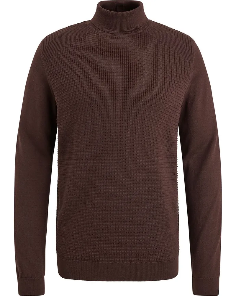 Vanguard Rollkragenpullover Struktur Braun Braun