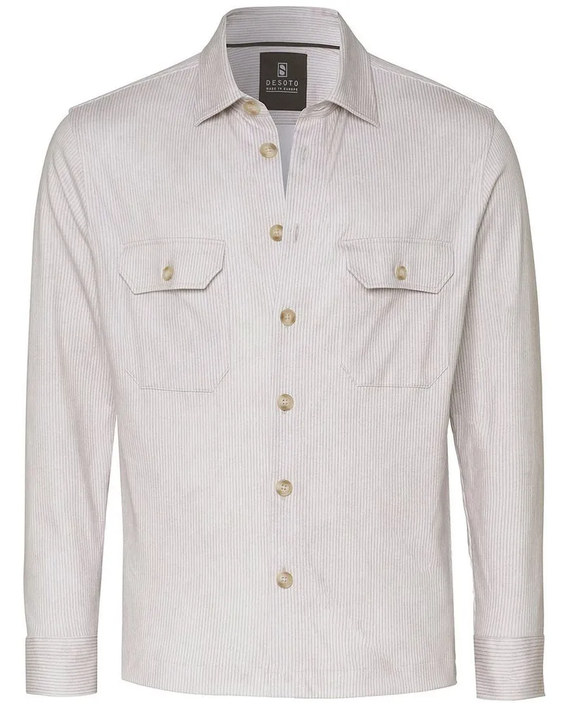 DESOTO Hemdjacke Cord Optics Sand Beige
