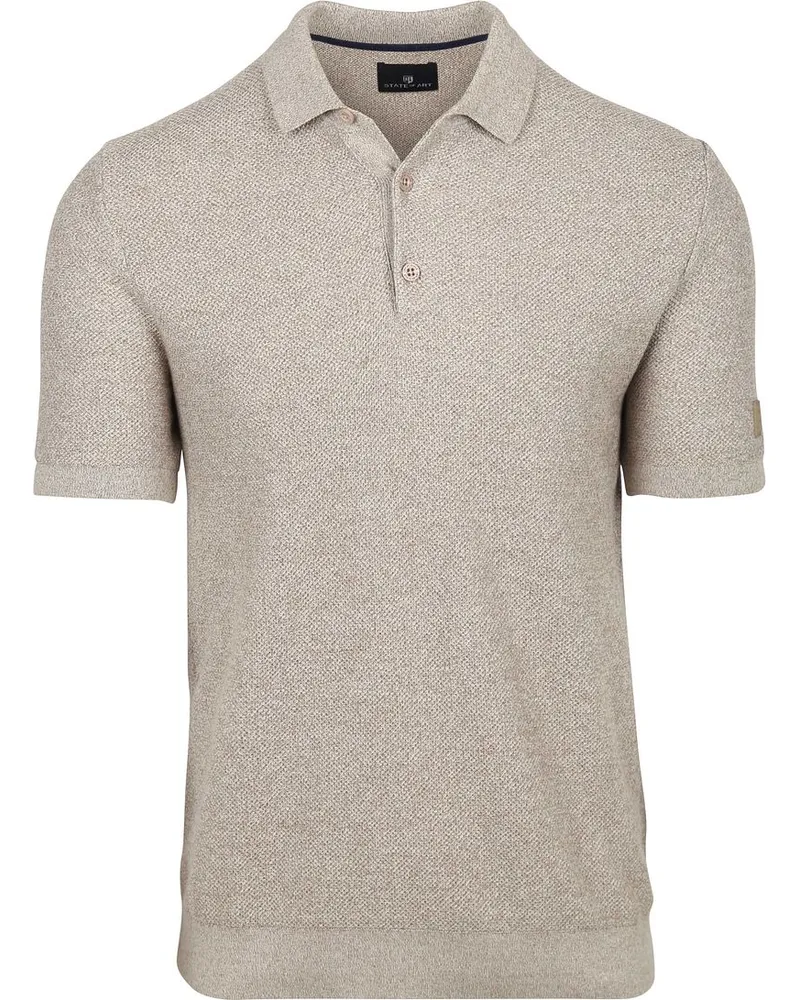 State of Art Strickpolo Beige Beige