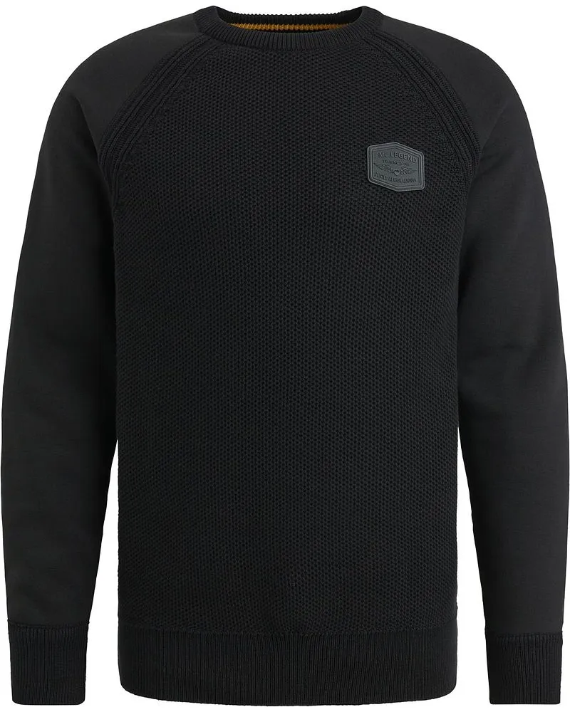 PME Legend Sweater Knit Sweat Schwarz Schwarz