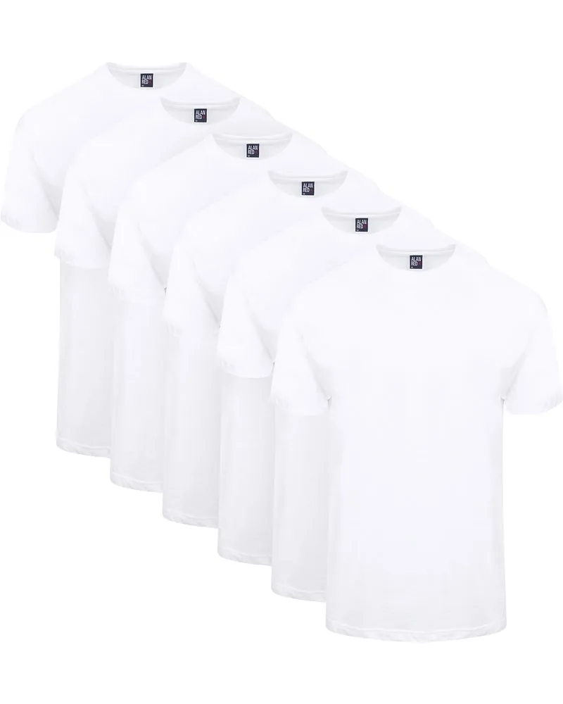 Alan Red T-Shirt Virginia 6er-Pack Weiß