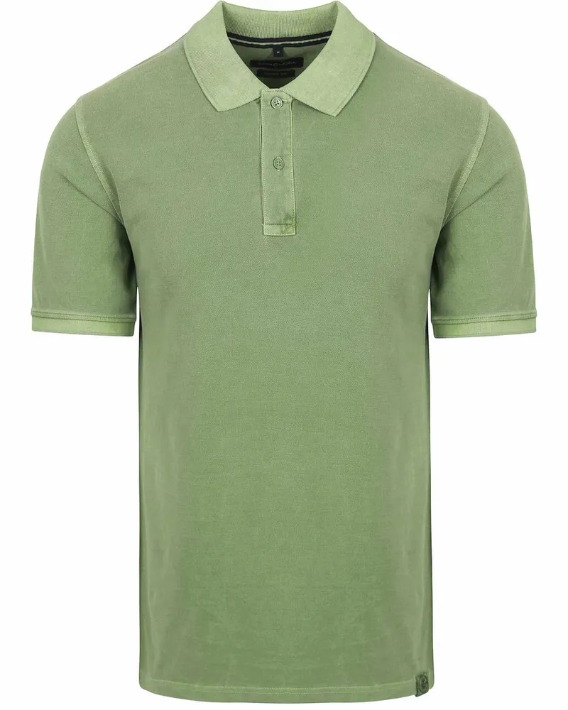 CasaModa Polo Piqué Garment Dye Grün Grün
