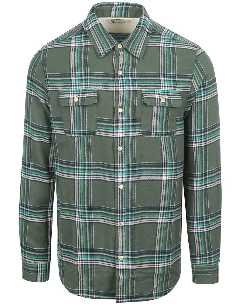 Scotch&Soda Flanellhemd Grün Grün