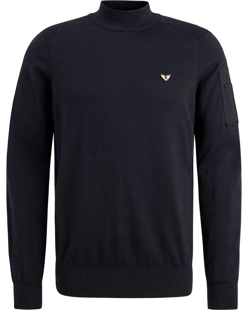 PME Legend Rollkragenpullover Schwarz Schwarz