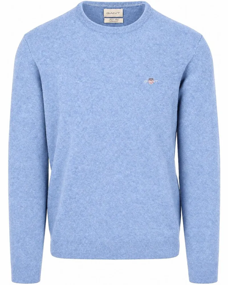 Gant Pullover Lammwolle Horizon Blue Hellblau