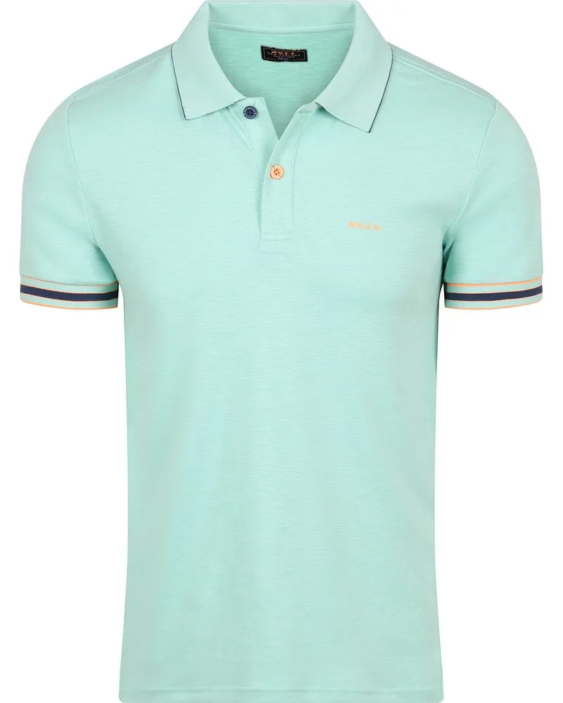 New Zealand Auckland NZA) Polo Bay Jacquard Mist Grün Grün