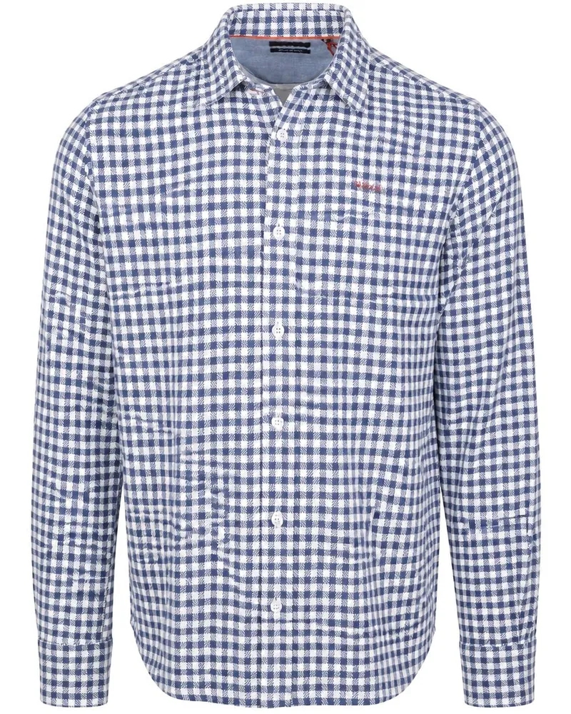 New Zealand Auckland NZA) Hemd BD Coarse Heavy Flanell Blau Blau