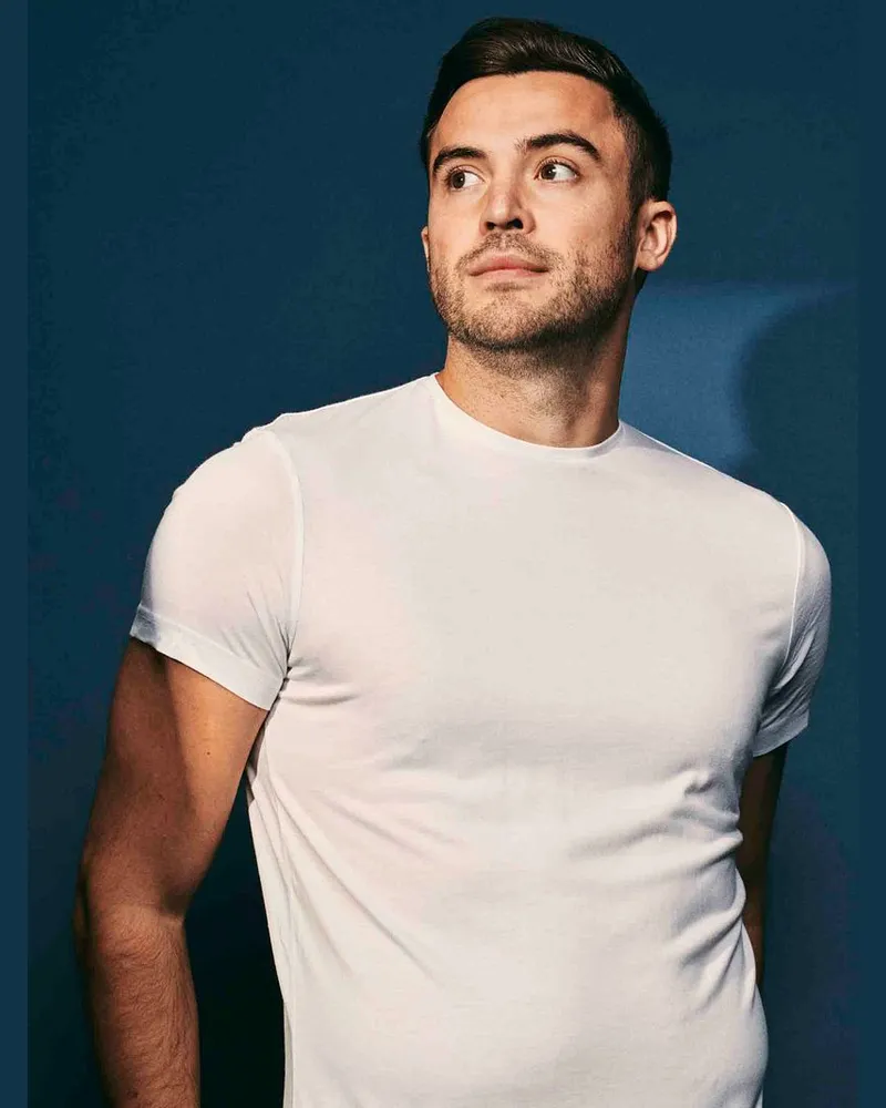 Suitable Ota T-Shirt Rundhalsausschnitt Weiß 6-Pack Weiß