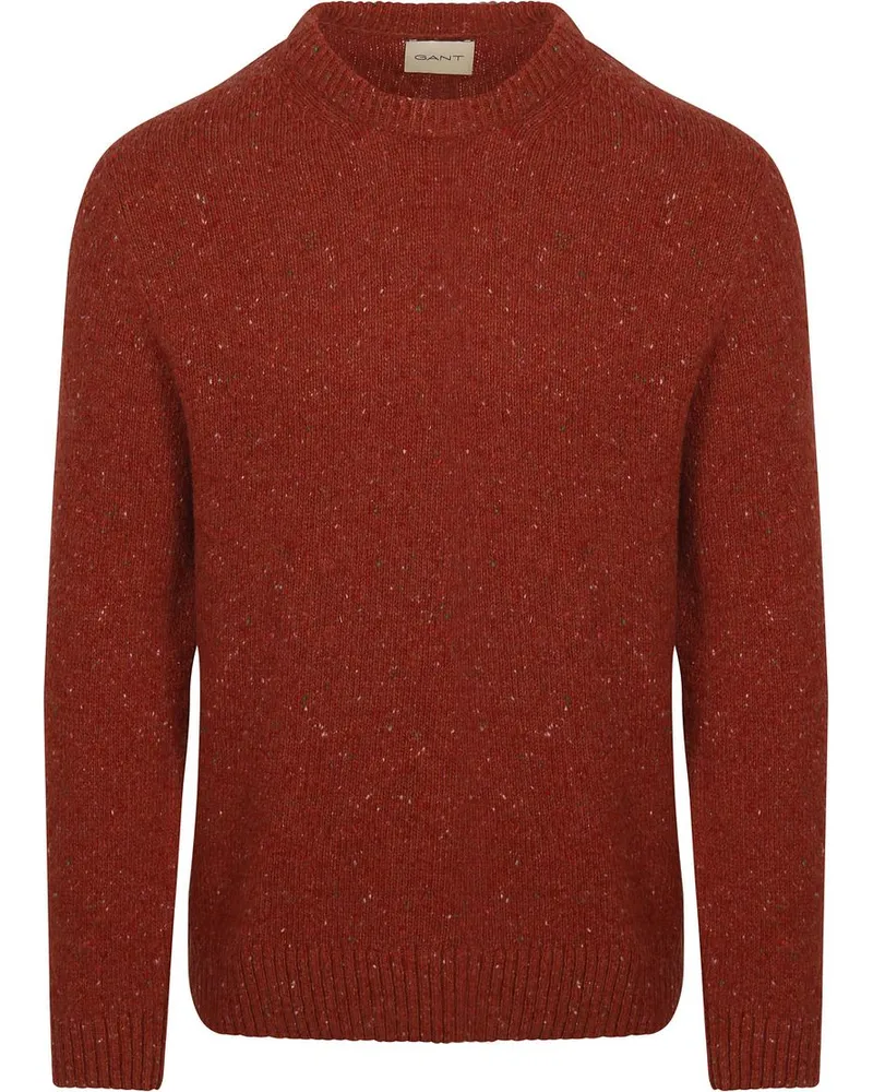 Gant Pullover Wollmischung Kupferrot Rot