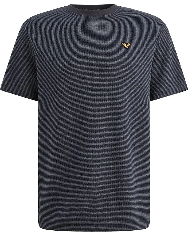 PME Legend T-Shirt Two Tone Texture Graphite Grau