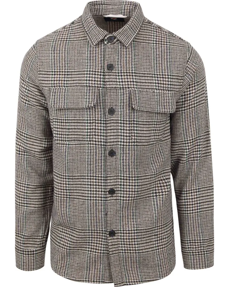 Suitable Overshirt Augustus Flanel Beige Braun