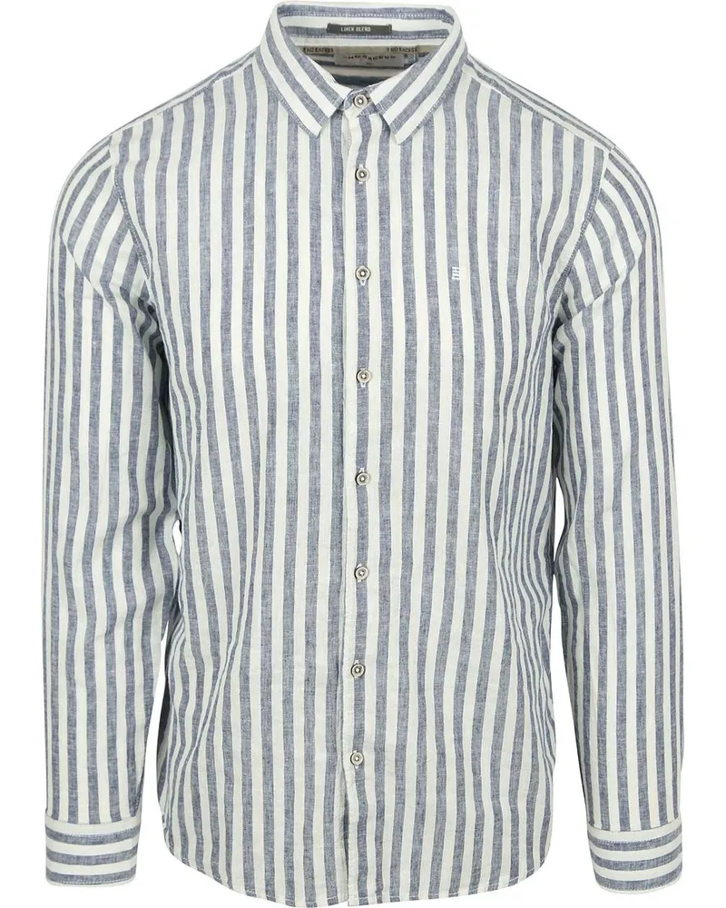 No Excess Hemd mit Streifen Blau Blau