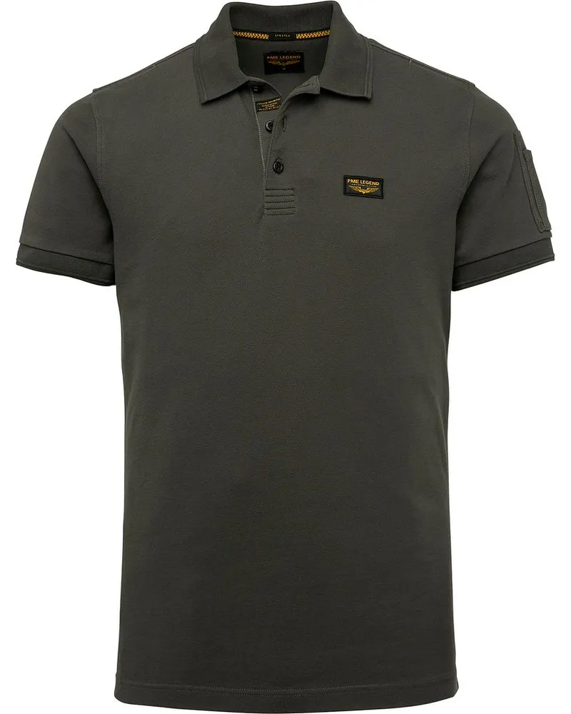 PME Legend Polo Dunkel Weiß Dunkelgrün