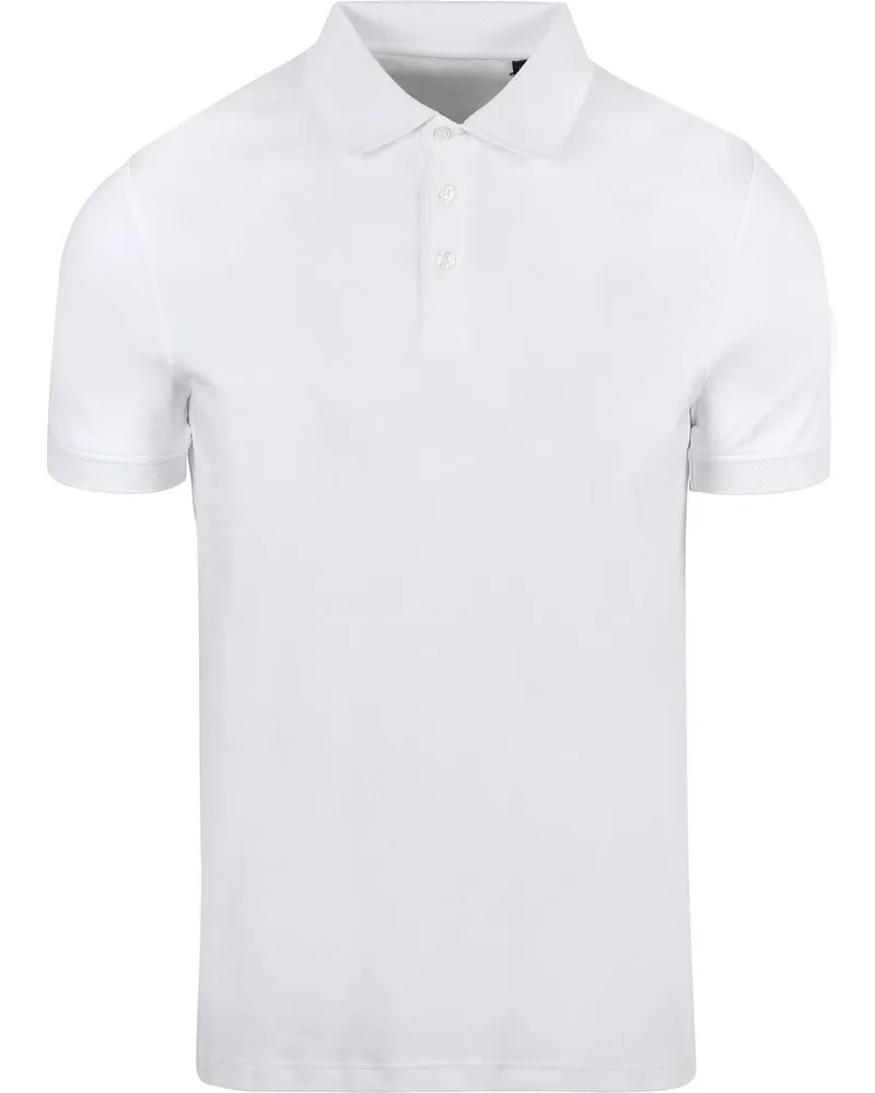 Suitable Liquid Poloshirt Weiß Weiß