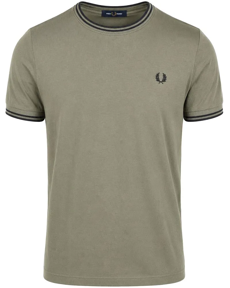 Fred Perry Twin Tipped T-shirt Grün Z50 Grün