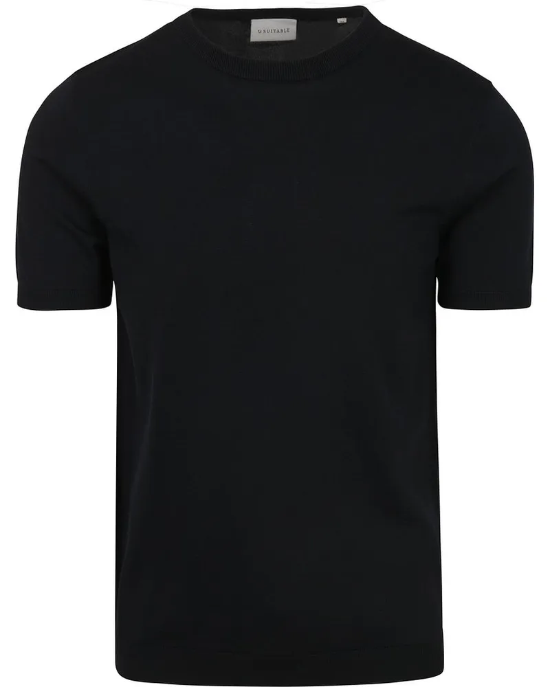 Suitable Knitted T-shirt Wap Navy Dunkelblau